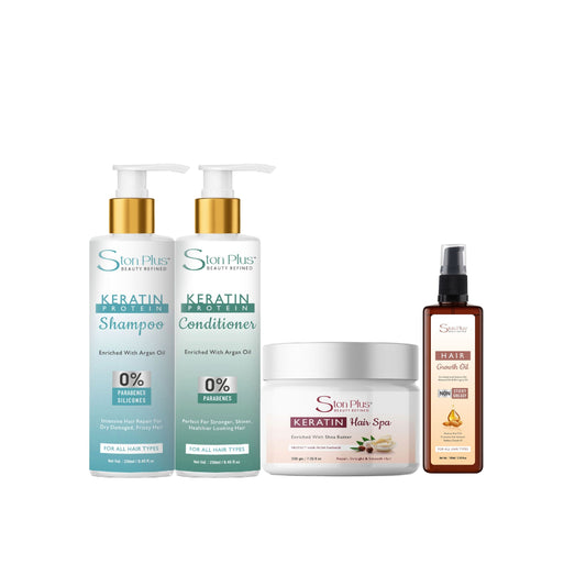 Ston Plus Keratin Hair Care Combo – Janmashtami & Ganesh Chaturthi Special (Buy 3 Get 1 Free)