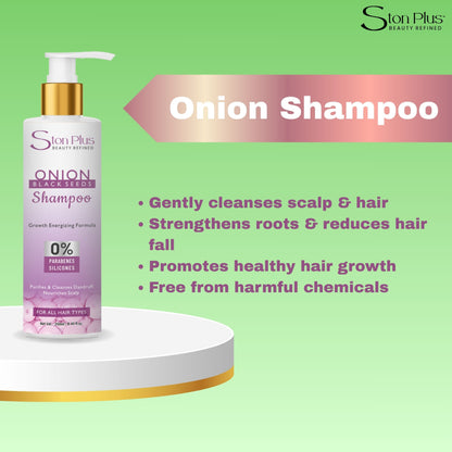 Ston Plus Janmashtami & Ganesh Chaturthi Special Hair Care Combo – Onion Shampoo + Conditioner + Hair Serum + Hair Spa (FREE Hair Oil)