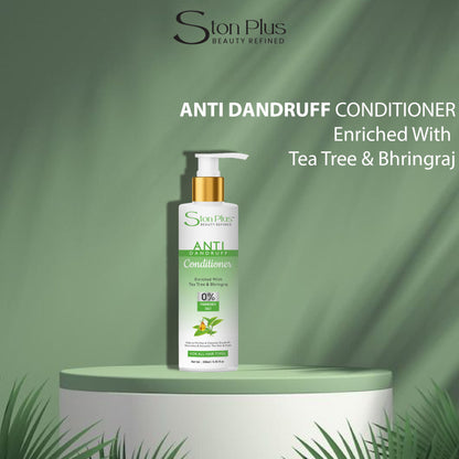 Ston Plus Anti-Dandruff Conditioner – Herbal Scalp Therapy with Tea Tree & Bhringraj (250ml)