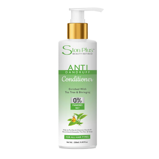 Ston Plus Anti-Dandruff Conditioner – Herbal Scalp Therapy with Tea Tree & Bhringraj (250ml)