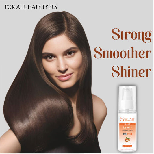 Ston Plus Hair Serum – Argan Oil Enriched, Frizz-Free Shine (60ml)