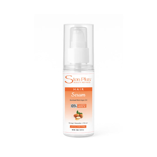 Ston Plus Hair Serum – Argan Oil Enriched, Frizz-Free Shine (60ml)
