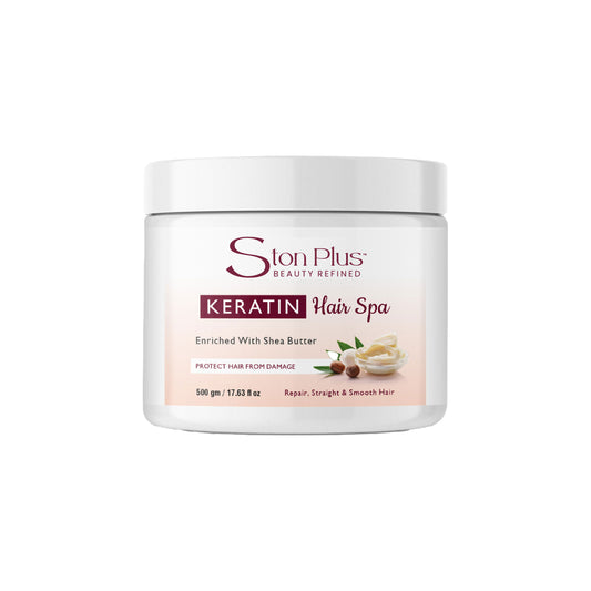 Ston Plus Keratin Hair Spa – Shea Butter Enriched Repair Mask (500g)