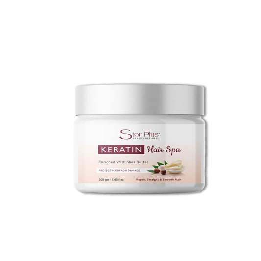 Ston Plus Keratin Hair Spa – Deep Repair & Smoothening with Shea Butter (200g)