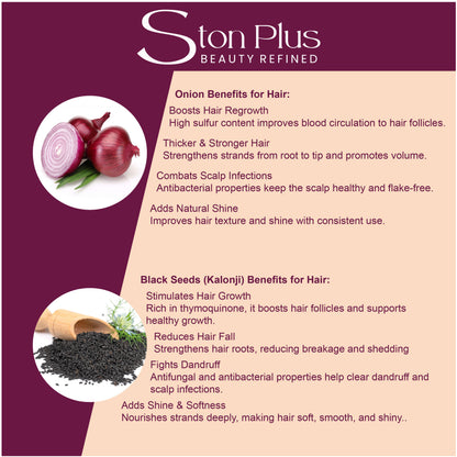 Ston Plus Onion Black Seeds Shampoo (250 Ml)